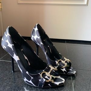 Gucci Animal Print W Swarovski Horsebit Buckle